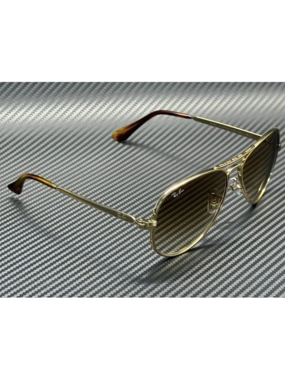 New Ray-Ban Men Arista Gold Sunglasses 62-16-145